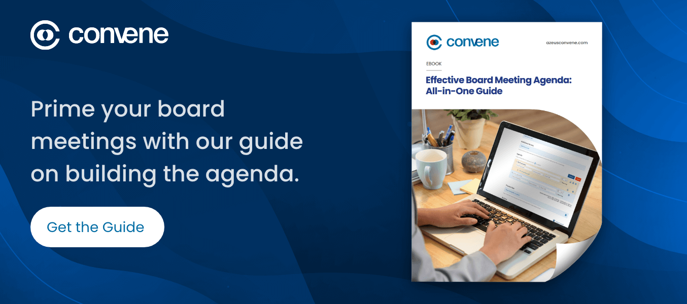 Effective Board Meeting Agenda All-in-One Guide