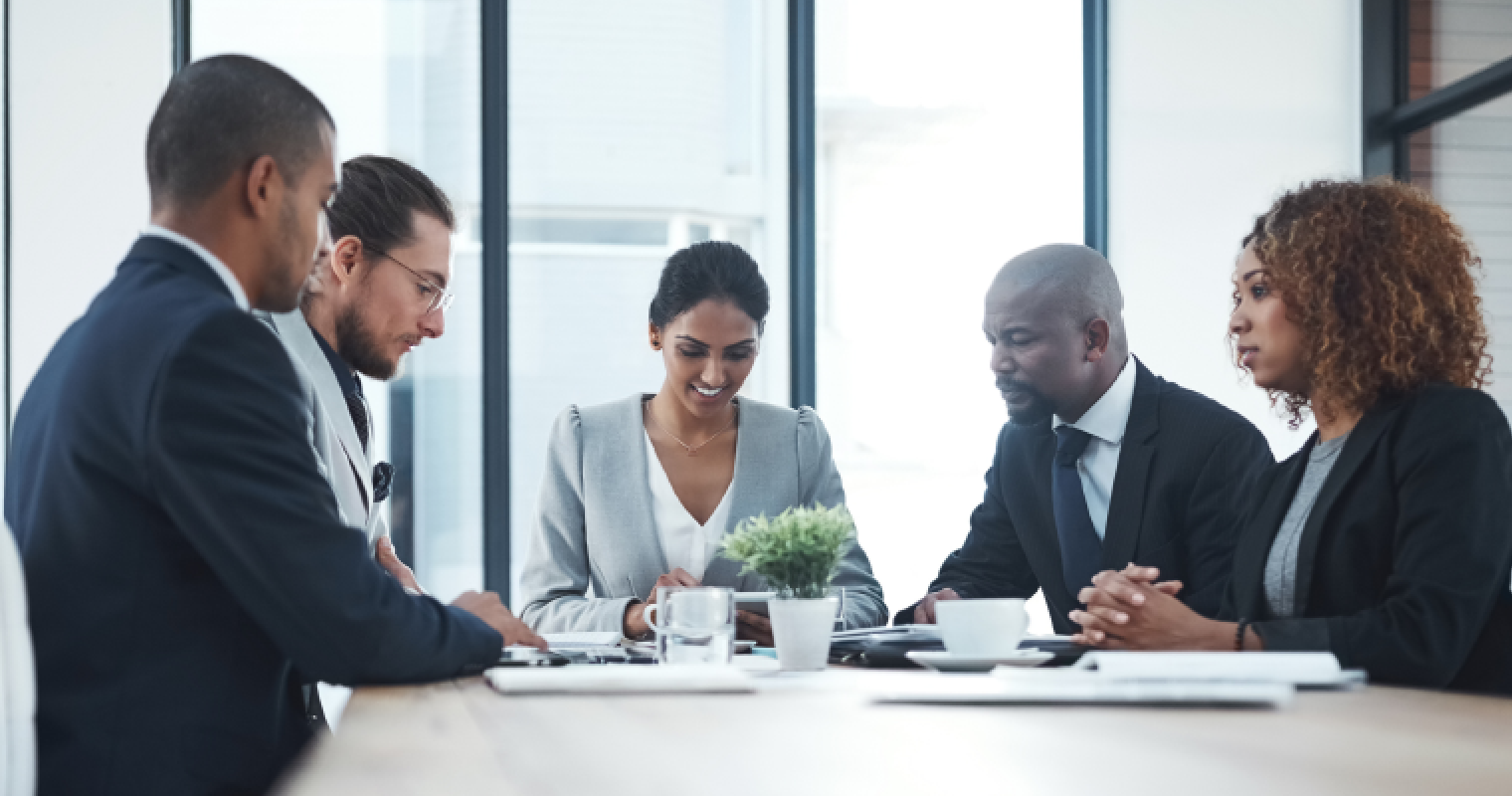 Board of directors in meeting